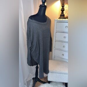 We The Free Asymmetrical Charcoal Tunic